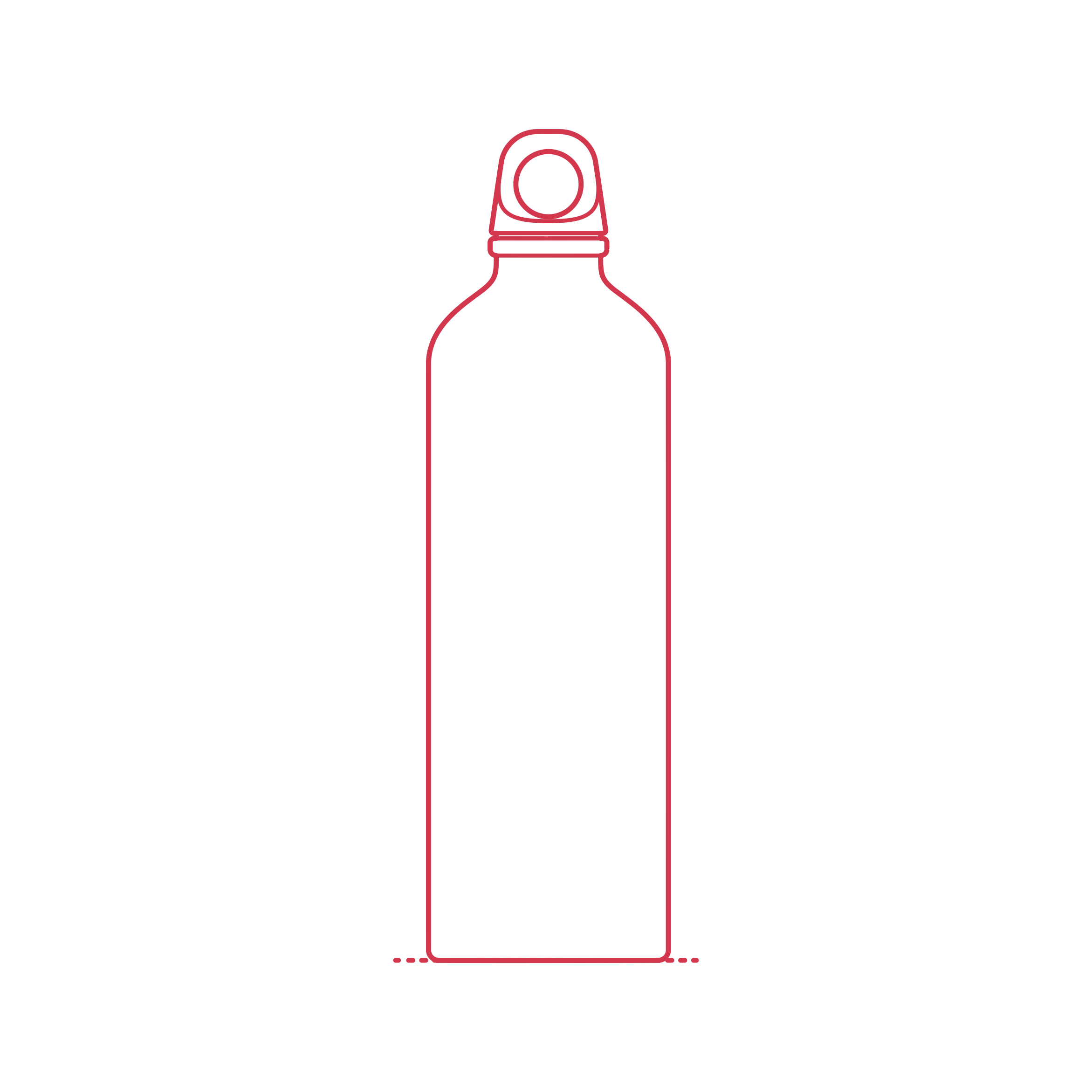 Objects Beverage Containers Water Bottle 26Oz Stainless Steel Sticker Outline Svg File Free Vectors